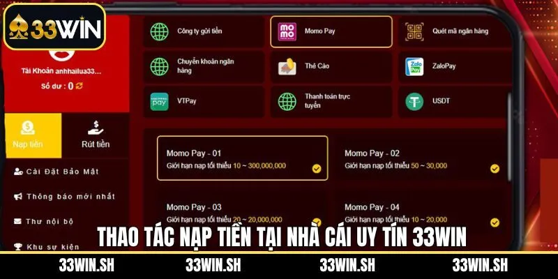 Chỉ dẫn cách thức gửi tiền